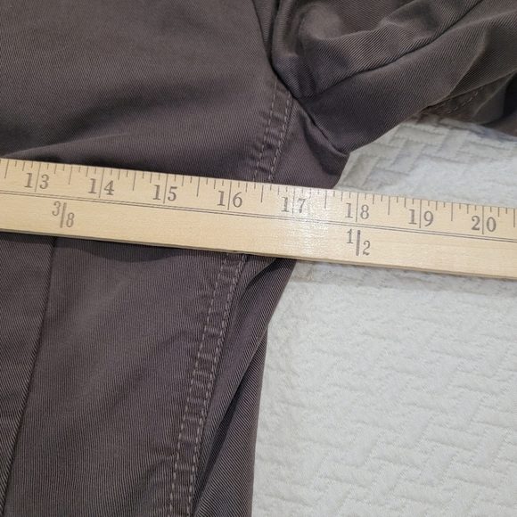 J. Crew Brown Jacket Classic Twill Chino Size 6 Ruffles and Flower - Picture 15 of 16